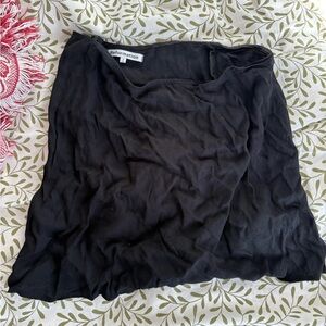 black reformation mini skirt